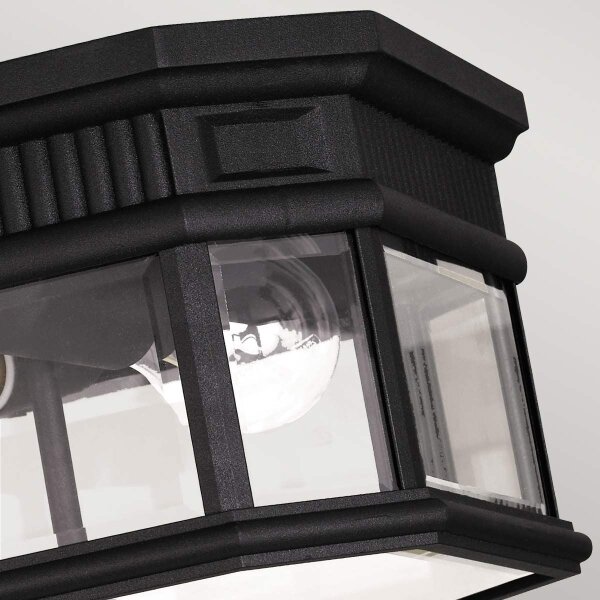 Feiss FE-COTSLN-F-BK-Venkovní stropní svítidlo COTSWOLD LANE 2xE27/60W/230V IP44