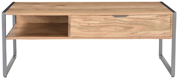 KONFERENČNÍ STOLEK, přírodní barvy, dřevo, kov, 120/60/45 cm Livetastic - Konferenční stolky, Online Only