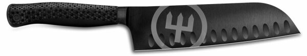 Wüsthof - Kuchyňský nůž santoku PERFORMER 17 cm černá