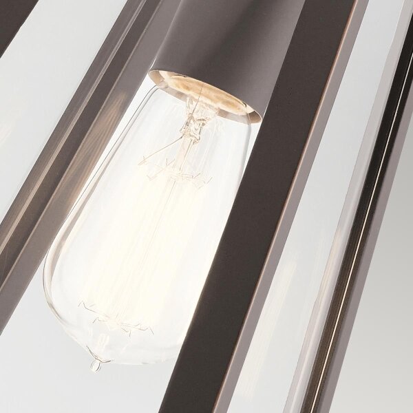 Kichler KL-DELISON-M-RZ - Venkovní nástěnné svítidlo DELISON 1xE27/60W/230V IP44