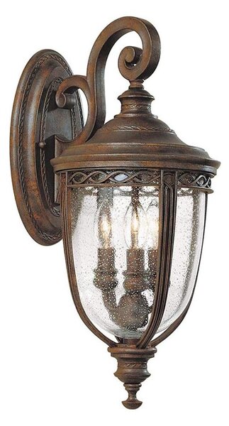 Feiss FE-EB2-M-BRB-Venkovní nástěnné svítidlo ENGLISH BRIDLE 3xE14/60W/230V IP44