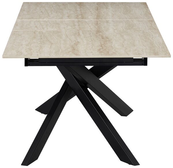 JÍDELNÍ STŮL, černá, béžová, 200/90/76 cm MID.YOU - Jídelní stoly, Online Only