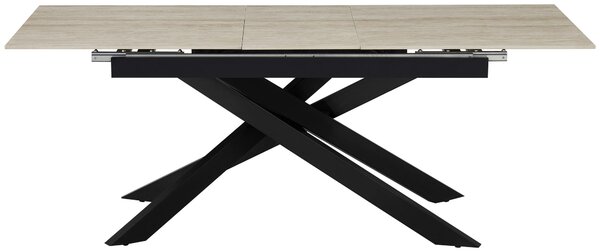 JÍDELNÍ STŮL, černá, béžová, 200/90/76 cm MID.YOU - Jídelní stoly, Online Only