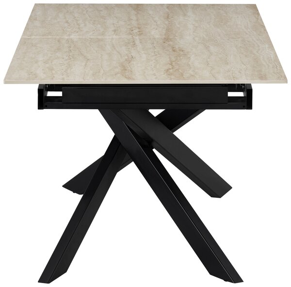 JÍDELNÍ STŮL, černá, béžová, 200/90/76 cm MID.YOU - Jídelní stoly, Online Only