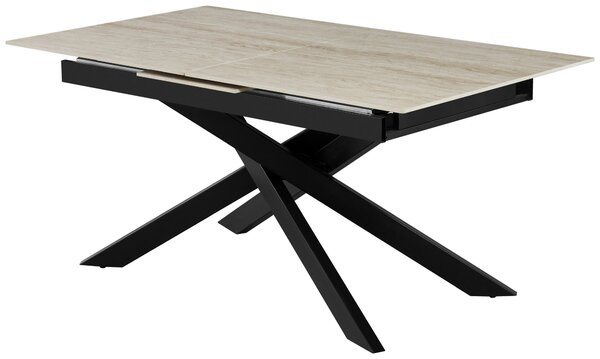 JÍDELNÍ STŮL, černá, béžová, 200/90/76 cm MID.YOU - Jídelní stoly, Online Only
