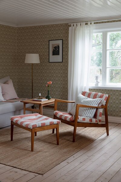 Vliesová tapeta na zeď, hnědá, zámecký vzor, ornamenty, 4164, Alla Tiders Hus, Borastapeter