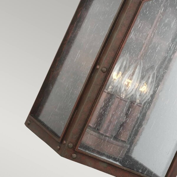 Feiss FE-RANDHURST-L-CO-Venkovní nástěnné svítidlo RANDHURST 3xE14/40W/230V IP44