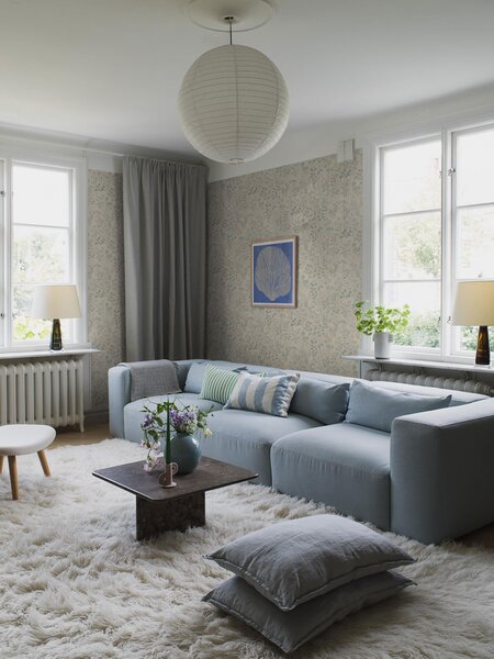 Vliesová tapeta na zeď, béžová, luční květiny, 4179, Alla Tiders Hus, Icons, Borastapeter