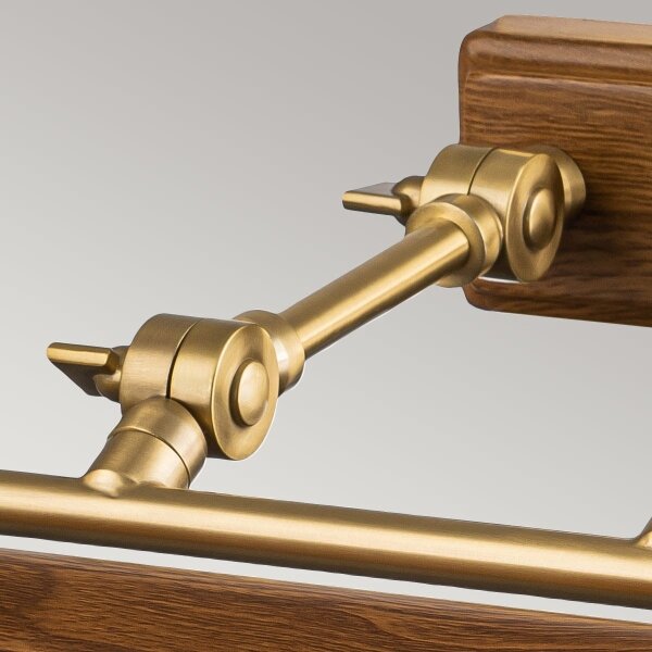 Elstead WINCHFIELD-PLL-AB-OAK - Obrazové svítidlo WINCHFIELD 4xE14/40W/230V dub