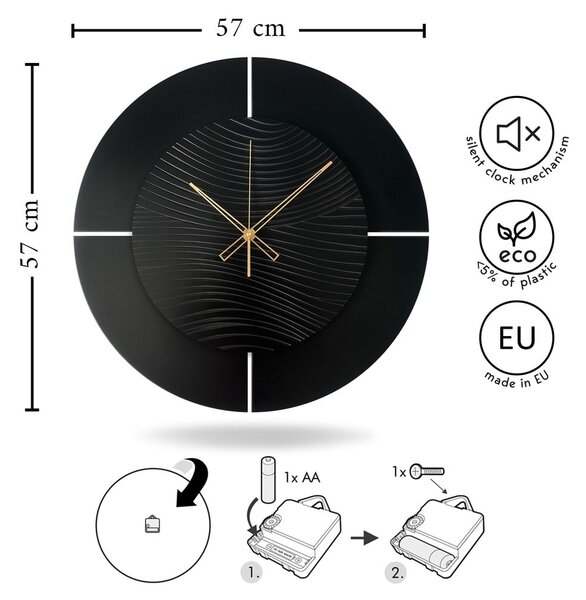 Nástěnné hodiny ø 57 cm Logan – Styler