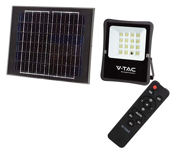 LED Venkovní solární reflektor LED/12W/3,2V 4000K IP65
