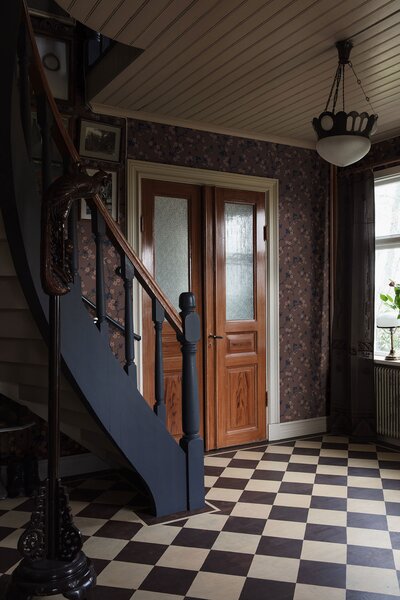 Vliesová tapeta na zeď, hnědá, větvičky, květiny, 4174, Alla Tiders Hus, Borastapeter