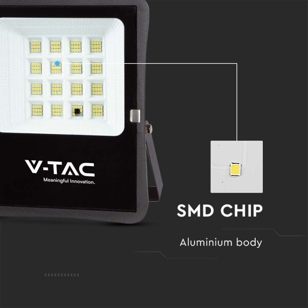 LED Venkovní solární reflektor LED/12W/3,2V 6400K IP65