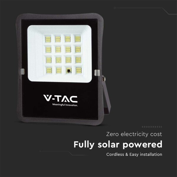 LED Venkovní solární reflektor LED/12W/3,2V 6400K IP65
