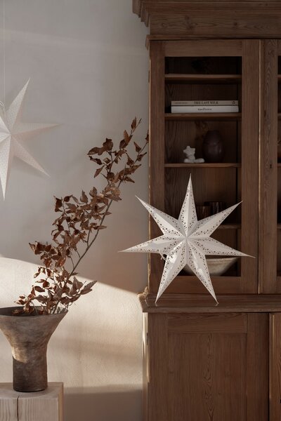 Závěsná svítící hvězda Vintergatan White 44 cm