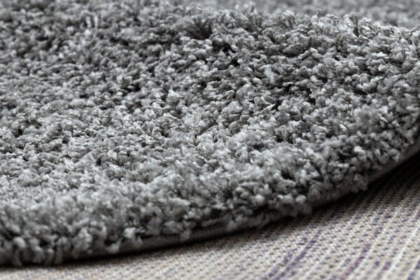Makro Abra Kusový koberec jednobarevný SOFFI shaggy 5cm šedý Rozměr: 60x100 cm