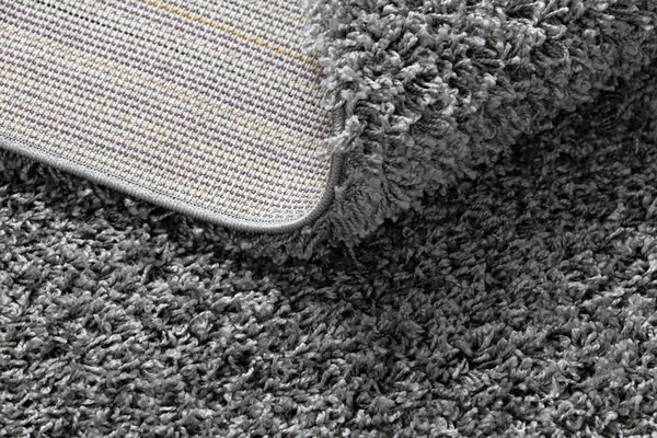 Makro Abra Kusový koberec jednobarevný SOFFI shaggy 5cm šedý Rozměr: 60x100 cm