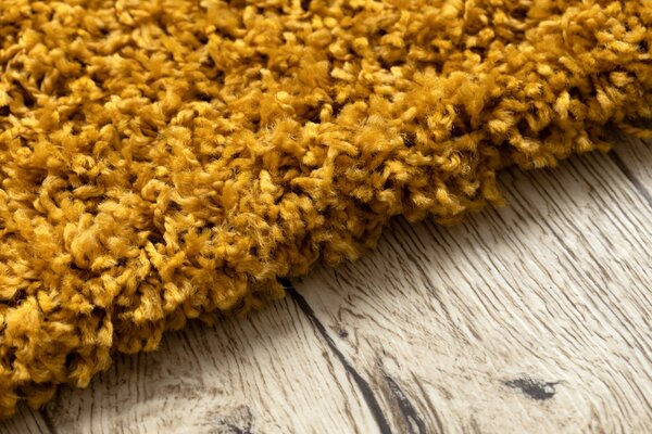 Makro Abra Kusový koberec jednobarevný SOFFI shaggy 5cm žlutý Rozměr: 80x150 cm