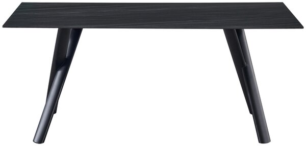 JÍDELNÍ STŮL, černá, tmavě šedá, 180/90/76 cm Livetastic - Online Only jídelní stoly, Online Only