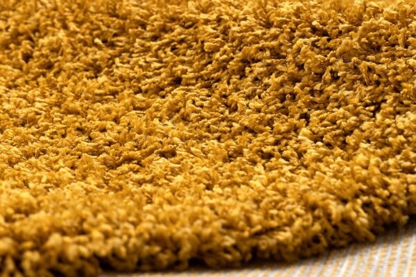 Makro Abra Kusový koberec jednobarevný SOFFI shaggy 5cm žlutý Rozměr: 80x150 cm
