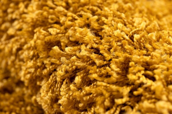 Makro Abra Kusový koberec jednobarevný SOFFI shaggy 5cm žlutý Rozměr: 80x150 cm