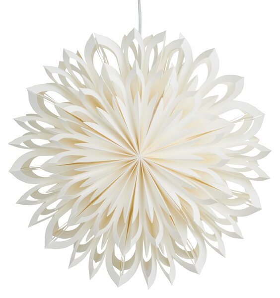 Závěsná svítící hvězda Clara white 50 cm