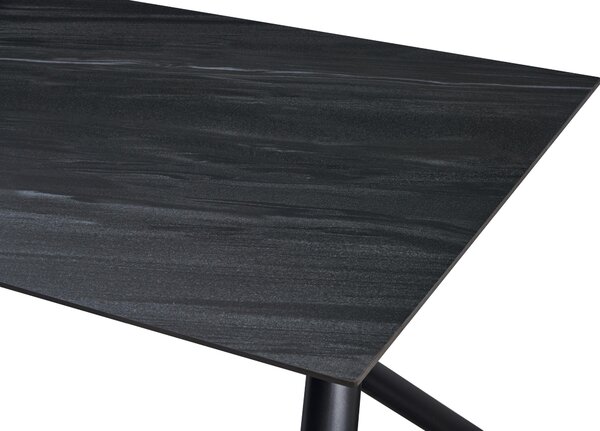 JÍDELNÍ STŮL, černá, tmavě šedá, 180/90/76 cm Livetastic - Online Only jídelní stoly, Online Only