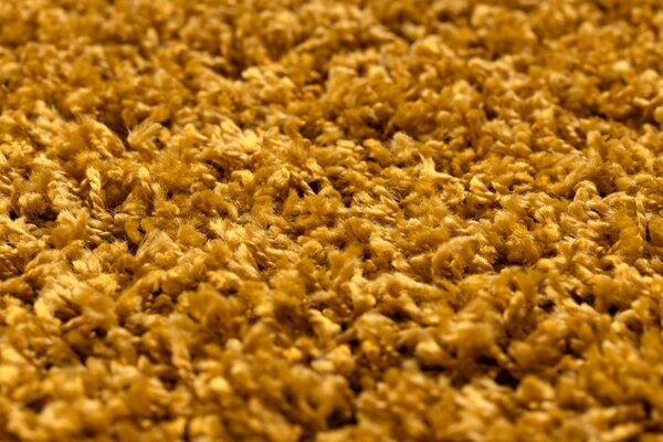 Makro Abra Kusový koberec jednobarevný SOFFI shaggy 5cm žlutý Rozměr: 80x150 cm