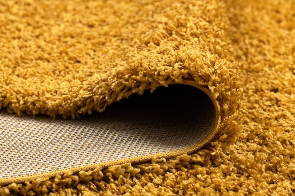 Makro Abra Kusový koberec jednobarevný SOFFI shaggy 5cm žlutý Rozměr: 80x150 cm
