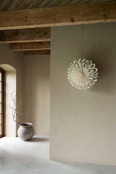 Závěsná svítící hvězda Clara white 50 cm