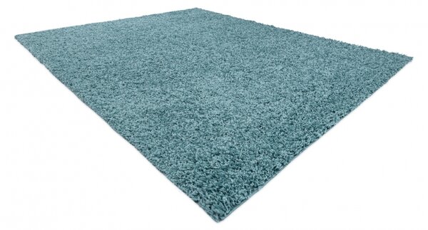 Makro Abra Kusový koberec jednobarevný SOFFI shaggy 5cm modrý Rozměr: 120x170 cm