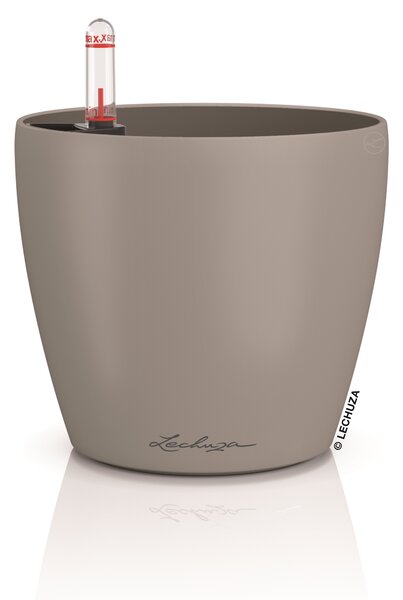 Samozavlažovací květináč Classico Color, průměr 14 cm, písková hnědá