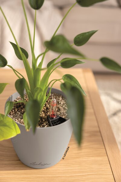 Samozavlažovací květináč Classico Color, průměr 14 cm, písková hnědá