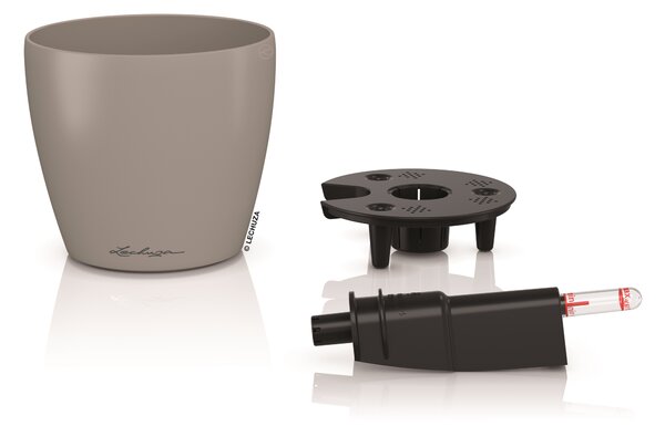 Samozavlažovací květináč Classico Color, průměr 14 cm, písková hnědá