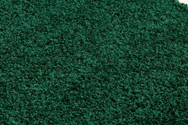 Makro Abra Koberec Běhoun jednobarevný SOFFI shaggy 5cm zelený Rozměr: 60x100 cm