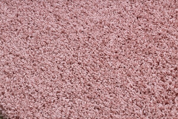 Makro Abra Koberec Běhoun jednobarevný SOFFI shaggy 5cm růžový Rozměr: 70x300 cm