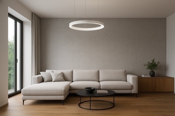 Závěsné svítidlo Ideal lux 211381 ORACLE SP1 D70 BIANCO 1xLED 42W / 2850lm 3000K bílá