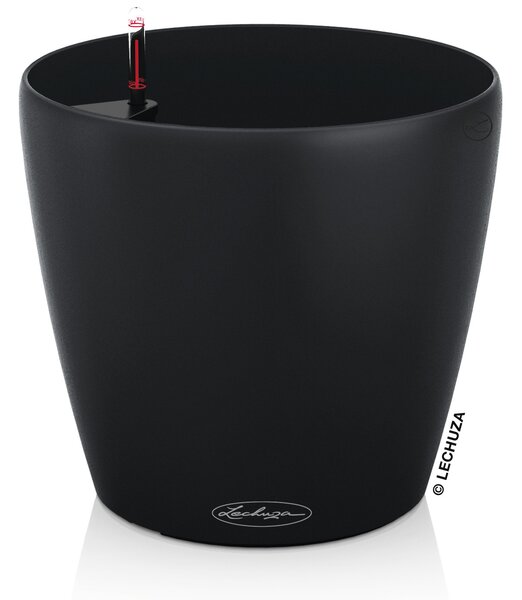 Samozavlažovací květináč Classico Color ECO, průměr 21 cm, tmavě šedá