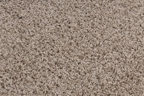 Makro Abra Koberec Běhoun jednobarevný SOFFI shaggy 5cm béžový Rozměr: 60x100 cm