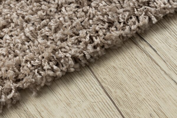 Makro Abra Koberec Běhoun jednobarevný SOFFI shaggy 5cm béžový Rozměr: 60x100 cm