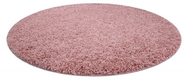 Makro Abra Kulatý koberec jednobarevný SOFFI shaggy 5cm růžový Rozměr: průměr 80 cm