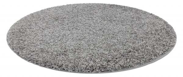 Makro Abra Kulatý koberec jednobarevný SOFFI shaggy 5cm šedý Rozměr: průměr 80 cm