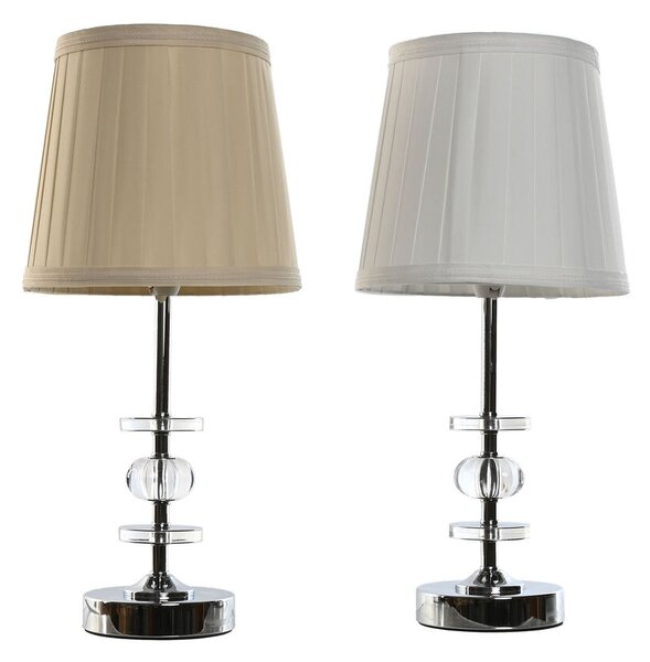 Stolní lampa Home ESPRIT Bílý Béžový Kovová Kov 25 W 220 V 20 x 20 x 43 cm (2 kusů)