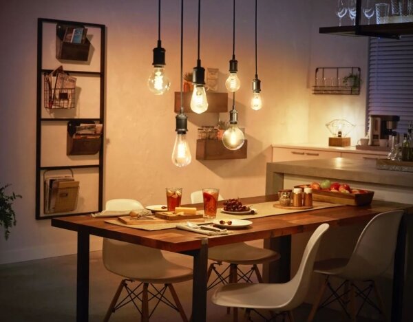 LED Stmívatelná žárovka Philips Hue WHITE FILAMENT ST64 E27/7W/230V 2100K