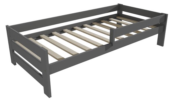 Vomaks Dětská postel se zábranou VMK006D KIDS Rozměr: 70 x 160 cm, Barva: barva šedá