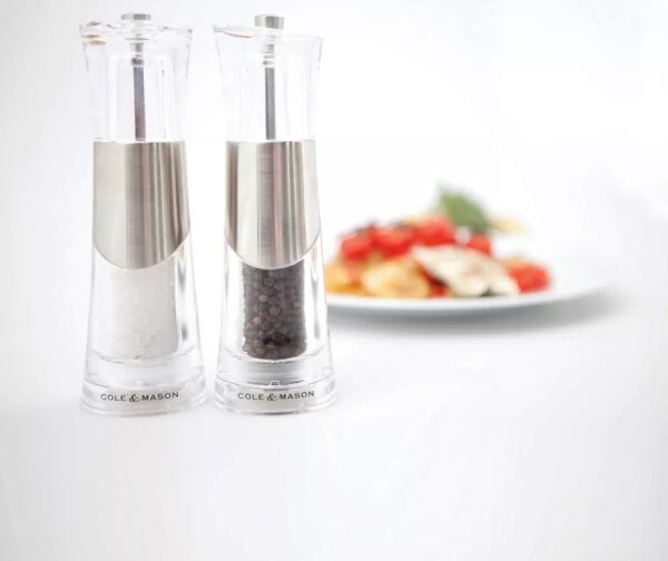 Cole&Mason - Sada mlýnků na sůl a pepř BOBBI 2 ks 18,5 cm