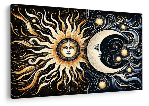 Obraz slunce a luna
