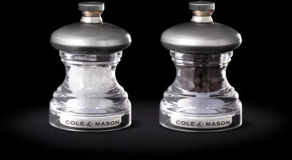 Cole&Mason - Sada mlýnků na sůl a pepř BUTTON 2 ks 6,5 cm