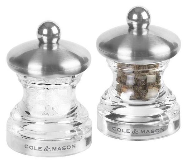 Cole&Mason - Sada mlýnků na sůl a pepř BUTTON 2 ks 6,5 cm