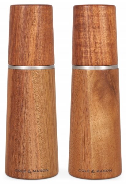 Cole&Mason - Sada mlýnků na sůl a pepř MARLOW akácie 2 ks 18,5 cm
